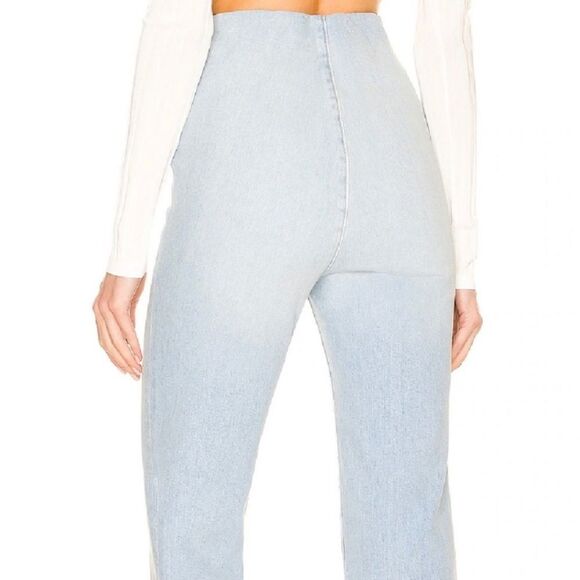 REVOLVE Jeans SPRWMN LA NEW Denim Flare Leggings Francoise Blue Size Small 26 - Picture 4 of 16